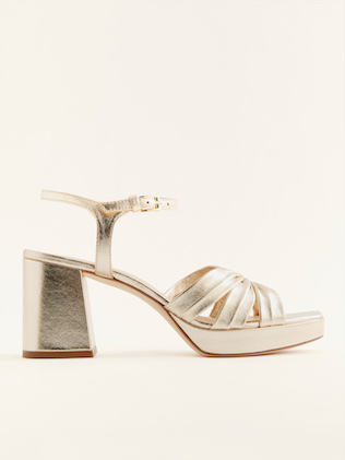 Leather sandal Reformation White size 6.5 US in Leather - 33795628